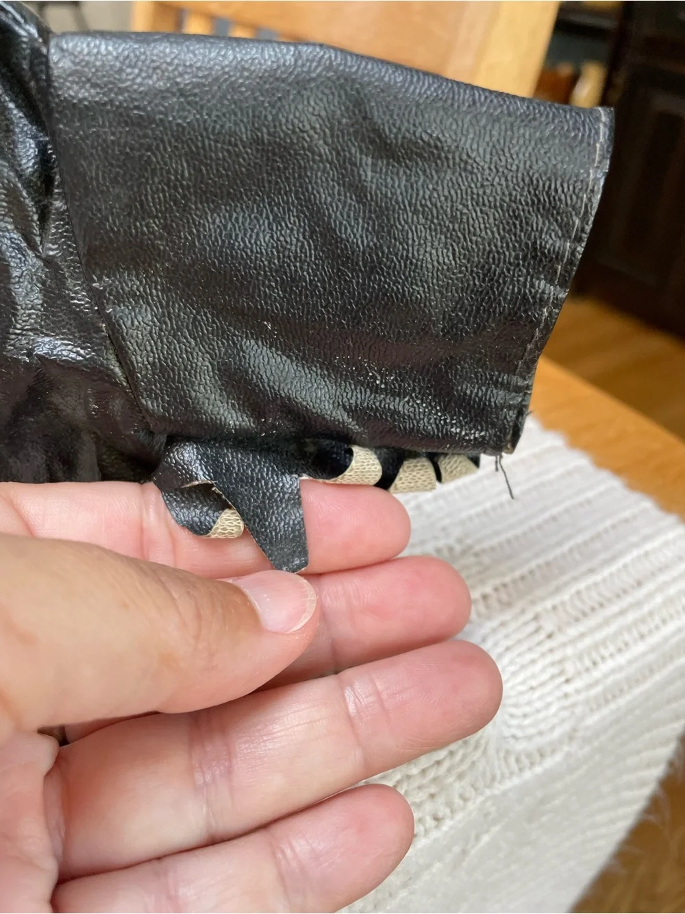 Harley-Davidson Black Leather-look Mini Jacket w/Patch for doll/stuffed animal